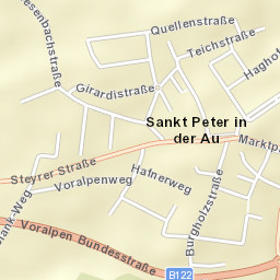Sankt Peter in der Au Markt Street Map