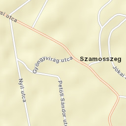Szamosszeg Street Map