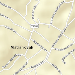 Mátranovák Street Map