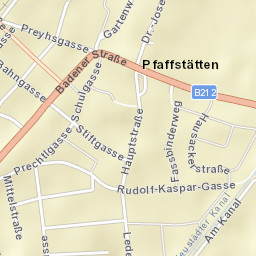Pfaffstätten Street Map