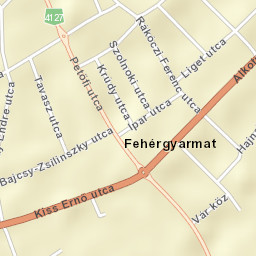 Fehérgyarmat Street Map