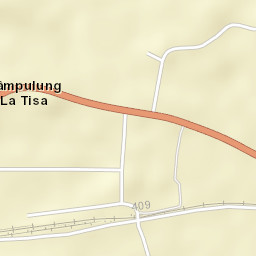 Comuna Câmpulung la Tisa Street Map