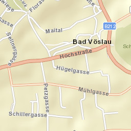 Bad Vöslau Street Map