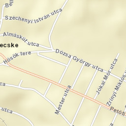 Mátraderecske Street Map