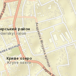 Kryve Ozero Street Map