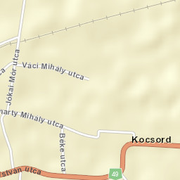 Kocsord Street Map