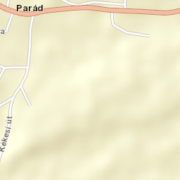 Parád Street Map