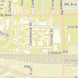 Davis Drive, University of North Dakota, Grand Forks Street Map