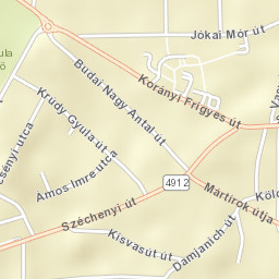 Nagykálló Street Map