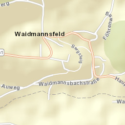 Waidmannsfeld Street Map
