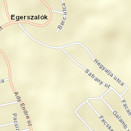 Egerszalók Street Map