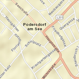 Podersdorf am See Street Map
