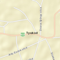 Tyukod Street Map