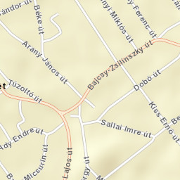 Verpelét Street Map