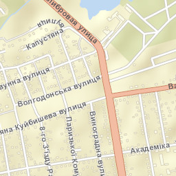 Zaporiz’ka Mis’krada Street Map