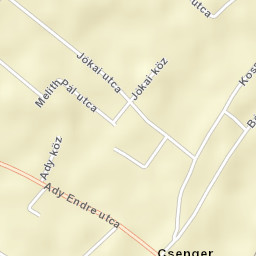Csenger Street Map