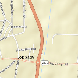 Jobbágyi Street Map