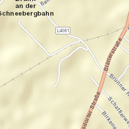 Brunn an der Schneebergbahn Street Map