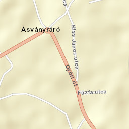 Ásványráró Street Map
