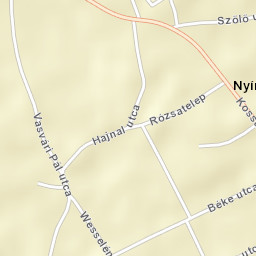 Nyírvasvári Street Map