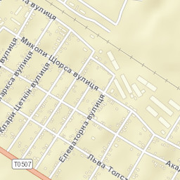 Kuteynykove Street Map