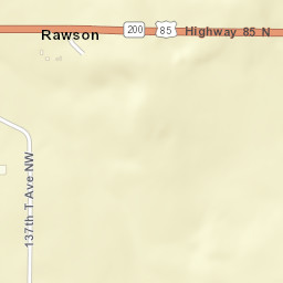 Theodore Roosevelt Expressway, Arnegard Street Map