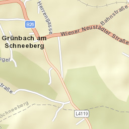Grünbach am Schneeberg Street Map