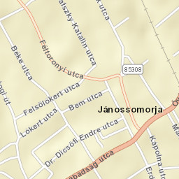 Jánossomorja Street Map