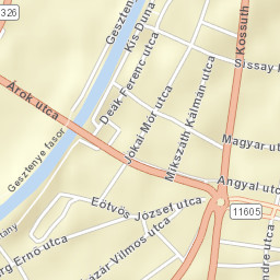 Esztergom Street Map