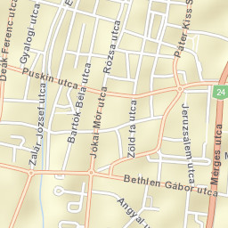 Gyöngyös Street Map