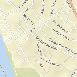 Vác Street Map