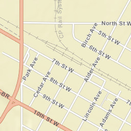 200-248 10th Street West, Harvey, ND Street Map