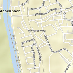 Glasenbach Street Map