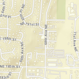 19101-19233 68th Avenue Northeast, Kenmore Street Map