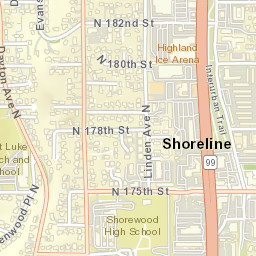 17401-17499 Midvale Ave N, Shoreline, WA Street Map