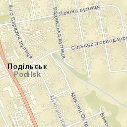 Podil’s’k Street Map