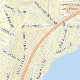 17074-17082 Brookside Blvd NE, Lake Forest Park, WA Street Map