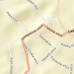 Lébény Street Map