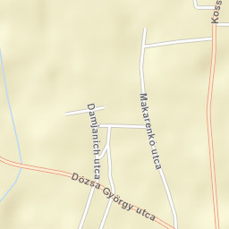 Bököny Street Map
