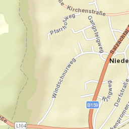 Niederalm Street Map