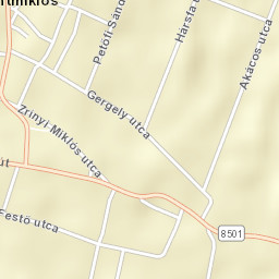 Mosonszentmiklós Street Map