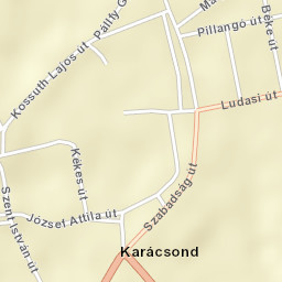 Karácsond Street Map