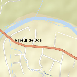 Comuna Vişeu de Jos Street Map