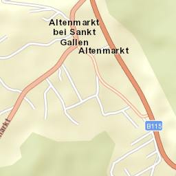 Altenmarkt bei Sankt Gallen Street Map