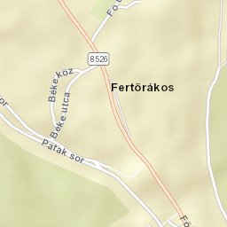 Fertőrákos Street Map