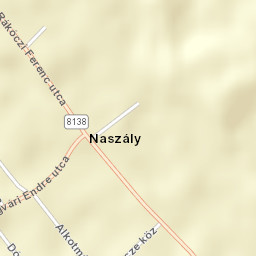 Naszály Street Map