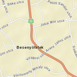 Besenyőtelek Street Map