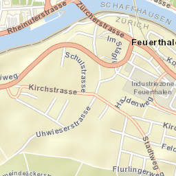 Feuerthalen Street Map