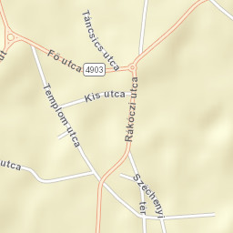 Nyírlugos Street Map