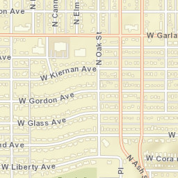 4003 North Oak Street Spokane WA Street Map